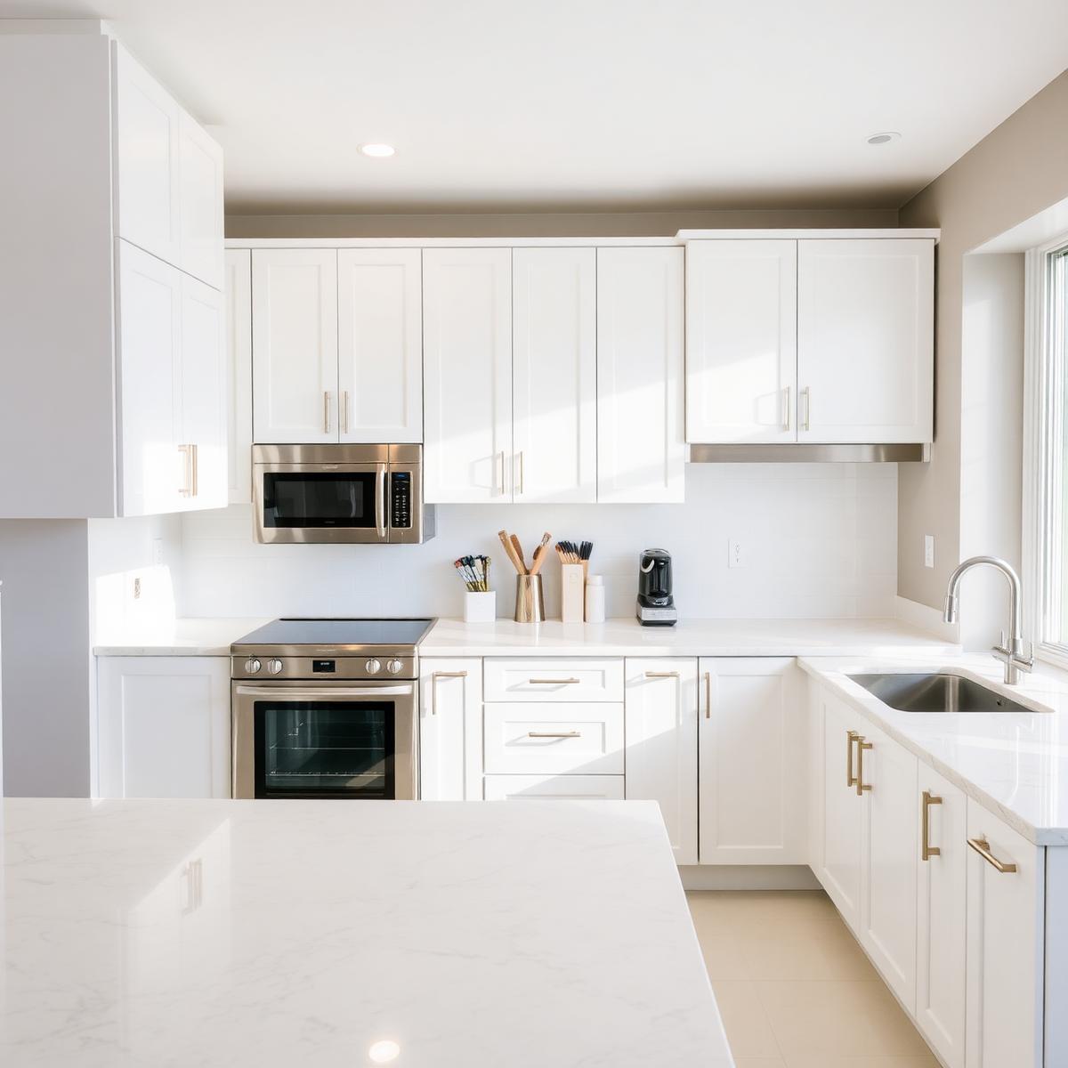 Sparkling clean modern kitchen after professional cleaning